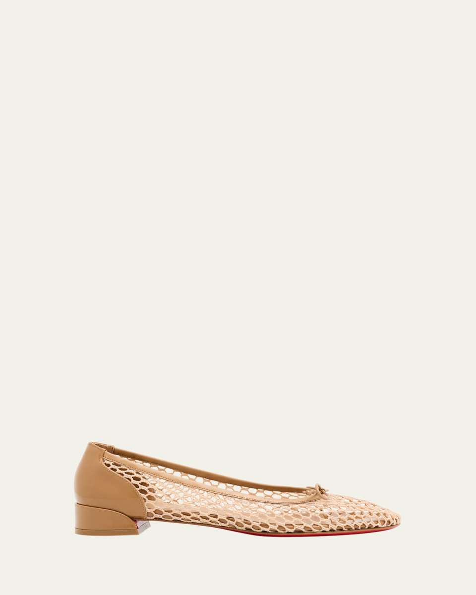 Sweet Jane Net Red Sole Ballerina Flats